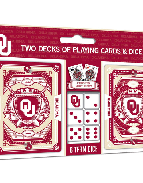 Load image into Gallery viewer, Oklahoma Sooners - 2-Pack Playing Cards &amp; Dice Set by MasterPieces Puzzle Company INC
