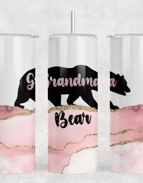 Load image into Gallery viewer, Grandma Bear|Skinny Tumbler|Optional Bluetooth Speaker| Speaker Color Varies by Rowdy Ridge Co
