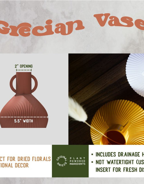 Load image into Gallery viewer, Grecian 3D Printed Vase by Rosebud HomeGoods
