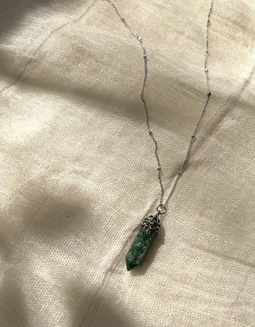 Load image into Gallery viewer, Aventurine Crystal Necklace by SLATE + SALT
