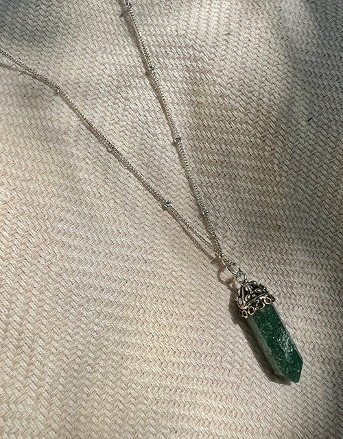 Load image into Gallery viewer, Aventurine Crystal Necklace by SLATE + SALT
