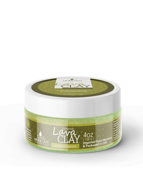 Load image into Gallery viewer, Moroccan Green Lava Clay Mask 100 gram by Morgan Cosmetics
