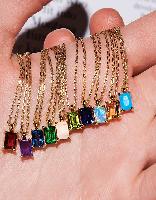 Load image into Gallery viewer, Birthstone Moonstone Necklace - June by Little Sky Stone

