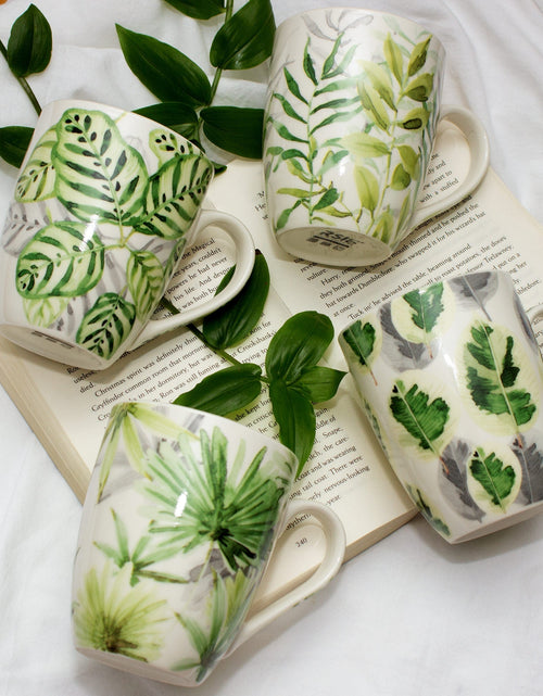 Load image into Gallery viewer, Set Of Four Tropical Season Series Ceramic Mugs by Izhar Studio- CA
