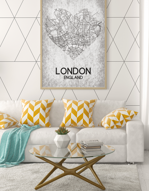 Load image into Gallery viewer, Love Heart Map Any City &amp; Country Personalised 2022 Wall Decor Print with 10 New Styles by WinsterCreations™ Official Store
