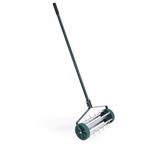 Load image into Gallery viewer, 18 Inch Rolling Lawn Aerator with Anti-slip Handle and Tine Spikes
