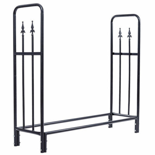 Load image into Gallery viewer, 4 Feet Outdoor Heavy Duty Steel Firewood Wood Storage Rack
