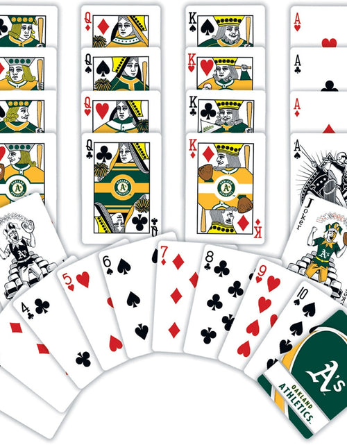 Load image into Gallery viewer, Oakland Athletics Playing Cards - 54 Card Deck by MasterPieces Puzzle Company INC
