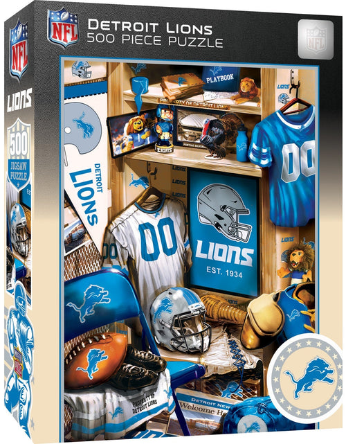 Load image into Gallery viewer, Detroit Lions - Locker Room 500 Piece Jigsaw Puzzle by MasterPieces Puzzle Company INC
