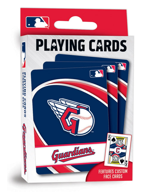 Load image into Gallery viewer, Cleveland Guardians Playing Cards - 54 Card Deck by MasterPieces Puzzle Company INC
