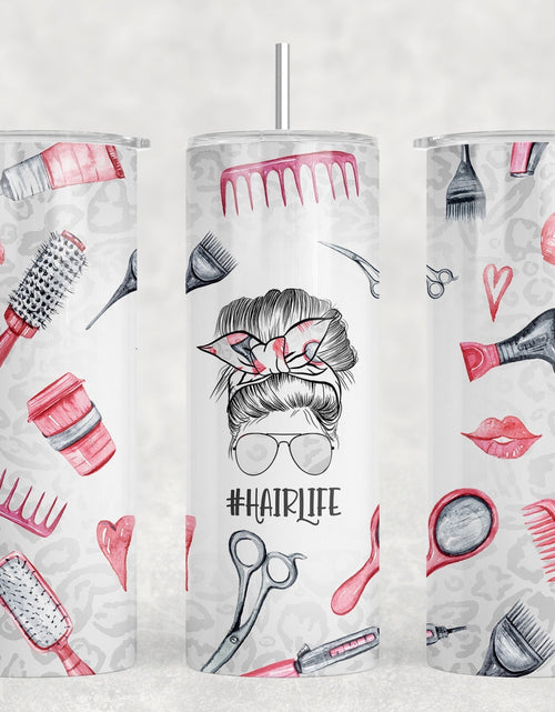 Load image into Gallery viewer, Hair Stylist|Skinny Tumbler|Optional Bluetooth Speaker| Speaker Color Varies by Rowdy Ridge Co
