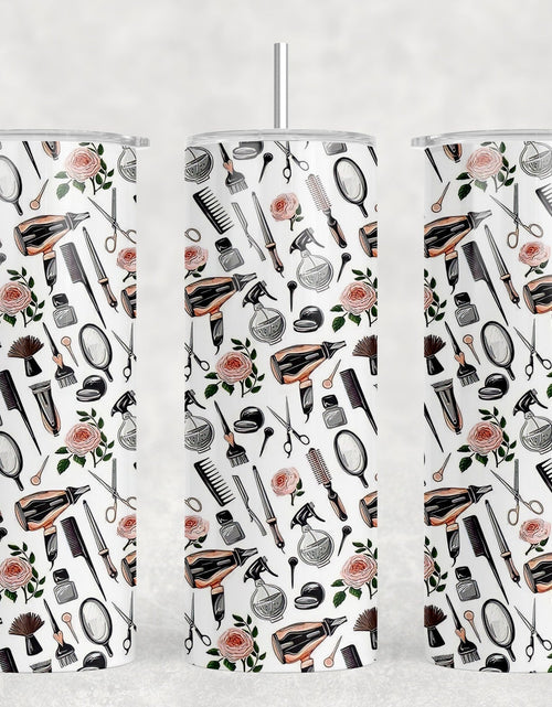 Load image into Gallery viewer, Hair Stylist|Skinny Tumbler|Optional Bluetooth Speaker| Speaker Color Varies by Rowdy Ridge Co
