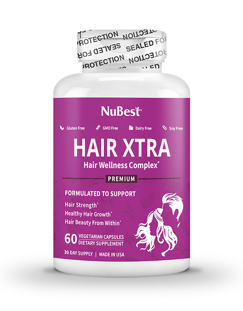 Load image into Gallery viewer, Hair Xtra, Premium Hair Growth Support for Men &amp; Women, 60 Vegan Capsules by NuBest Nutrition®
