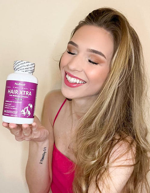 Load image into Gallery viewer, Hair Xtra, Premium Hair Growth Support for Men &amp; Women, 60 Vegan Capsules by NuBest Nutrition®
