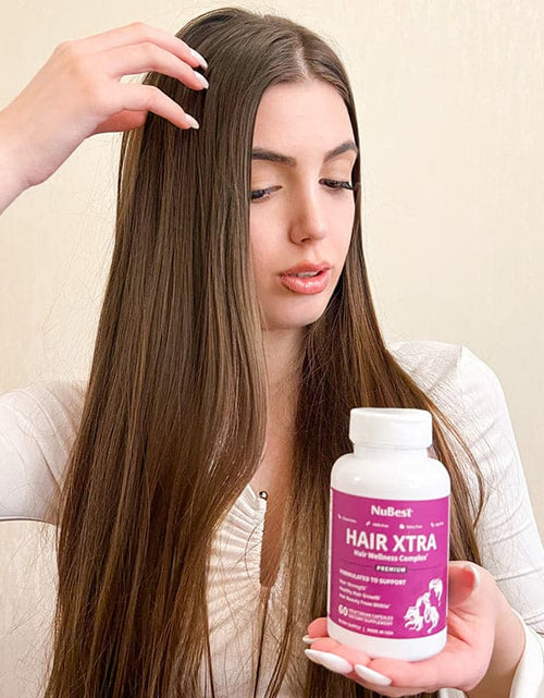 Load image into Gallery viewer, Hair Xtra, Premium Hair Growth Support for Men &amp; Women, 60 Vegan Capsules by NuBest Nutrition®
