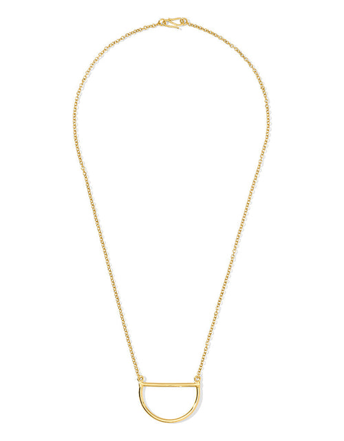 Load image into Gallery viewer, Half Moon Necklace by SLATE + SALT
