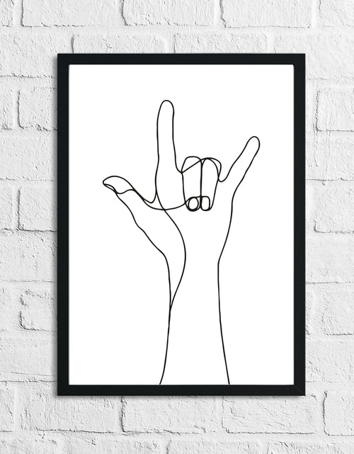 Load image into Gallery viewer, Hand Rock Fine Line Work Bedroom Home Bathroom Wall Decor Print by WinsterCreations™ Official Store
