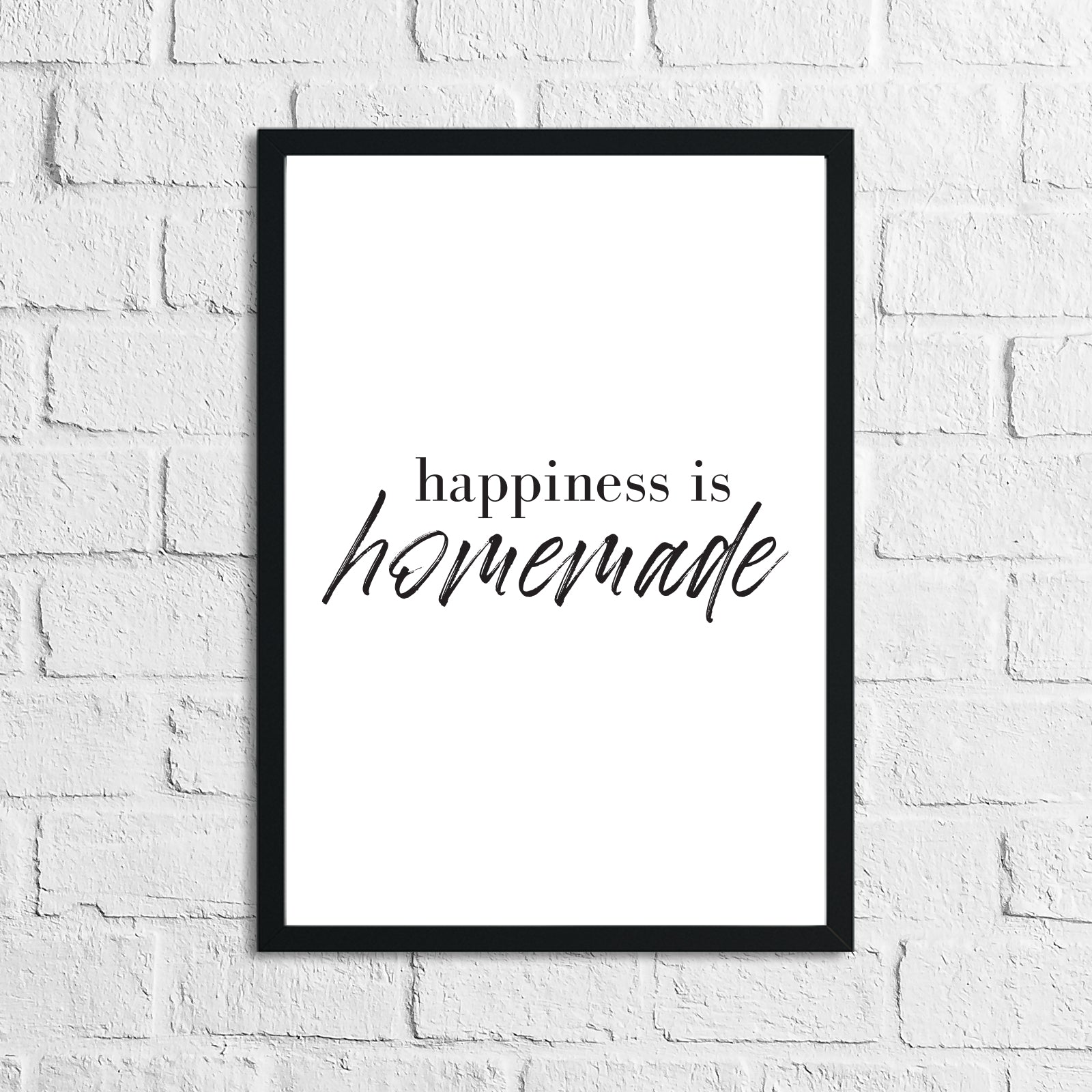 Happiness Is Homemade Simply Home Wall Decor Print by WinsterCreations™ Official Store
