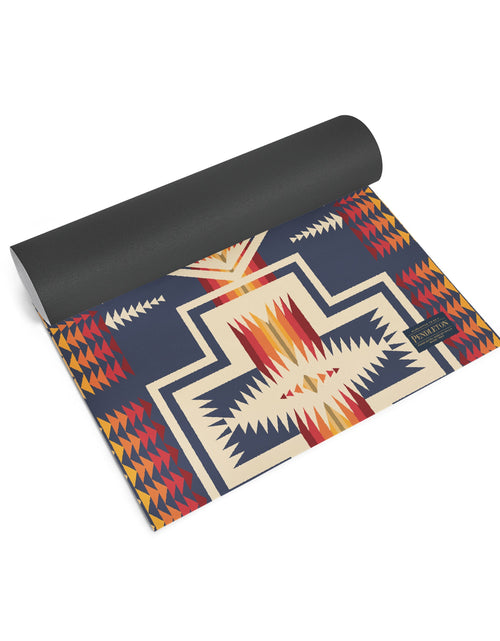Load image into Gallery viewer, Pendleton x Yune Yoga Mat Harding Navy 5mm by Yune Yoga
