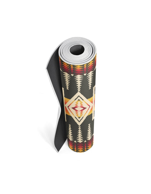 Load image into Gallery viewer, Pendleton x Yune Yoga Mat Harding Black 5mm by Yune Yoga
