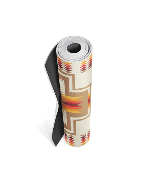 Load image into Gallery viewer, Pendleton x Yune Yoga Mat Harding Tan 5mm by Yune Yoga
