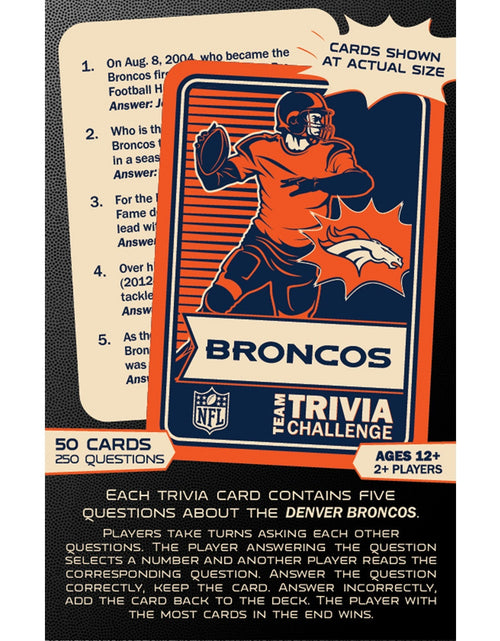 Load image into Gallery viewer, Denver Broncos Trivia Challenge by MasterPieces Puzzle Company INC
