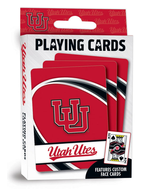 Load image into Gallery viewer, Utah Utes Playing Cards - 54 Card Deck by MasterPieces Puzzle Company INC
