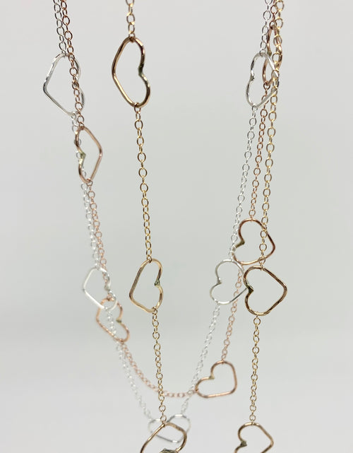 Load image into Gallery viewer, Heart Choker Necklace by Jennifer Cervelli Jewelry
