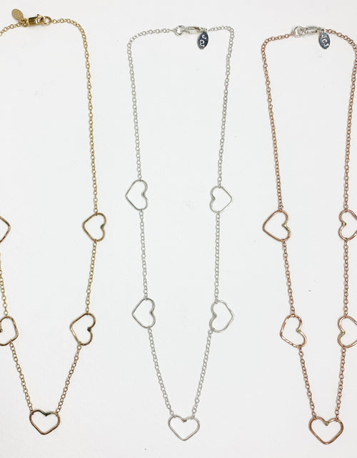 Load image into Gallery viewer, Heart Choker Necklace by Jennifer Cervelli Jewelry
