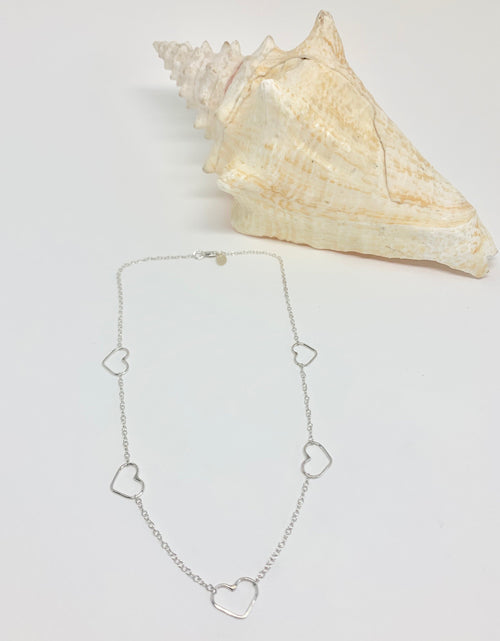Load image into Gallery viewer, Heart Choker Necklace by Jennifer Cervelli Jewelry
