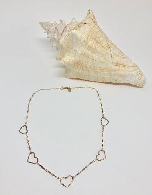 Load image into Gallery viewer, Heart Choker Necklace by Jennifer Cervelli Jewelry
