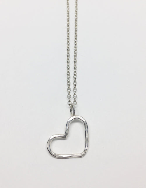 Load image into Gallery viewer, Heart Pendant Necklace by Jennifer Cervelli Jewelry
