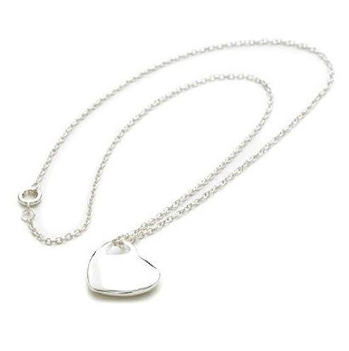 Load image into Gallery viewer, 925 Sterling Silver Plated 'Heart In Heart' Charm Necklace by Liberty Charms USA
