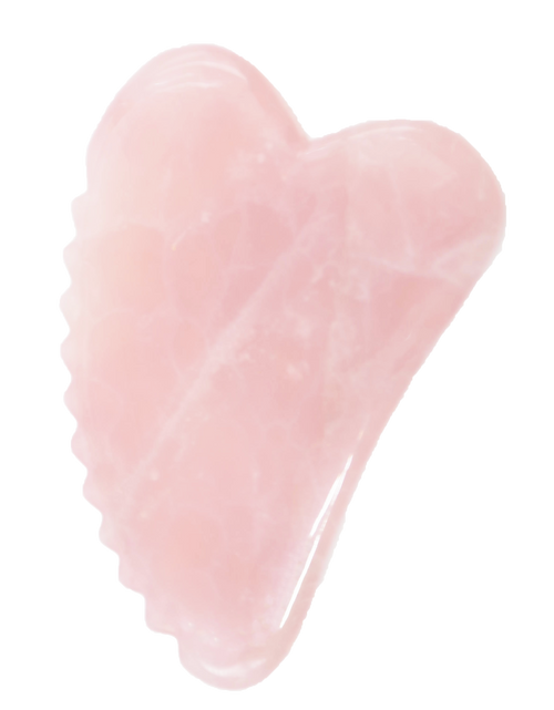 Load image into Gallery viewer, Heart Rose Quartz Comb Gua Sha by LaBruna Skincare
