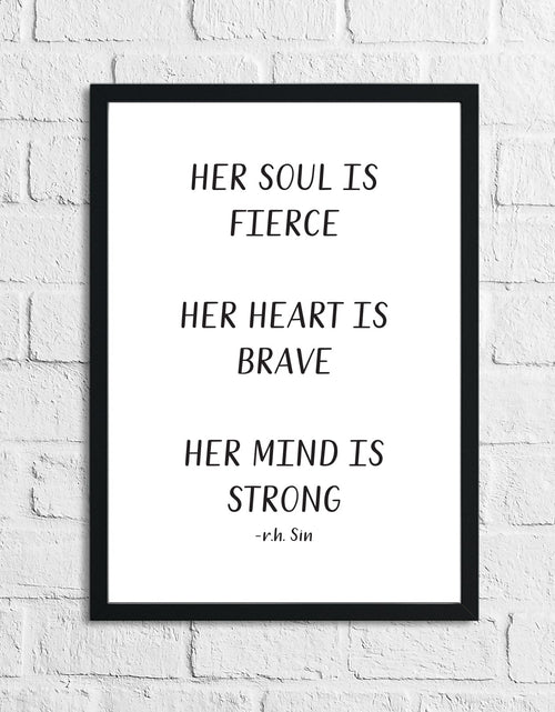 Load image into Gallery viewer, Her Soul Is Fierce Wall Decor Quote Print by WinsterCreations™ Official Store
