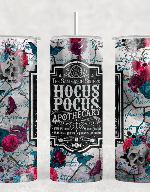 Load image into Gallery viewer, Hocus Pocus - 20 oz Steel Skinny Tumbler - Optional Blue Tooth Speaker - Speaker Color will Vary by Rowdy Ridge Co
