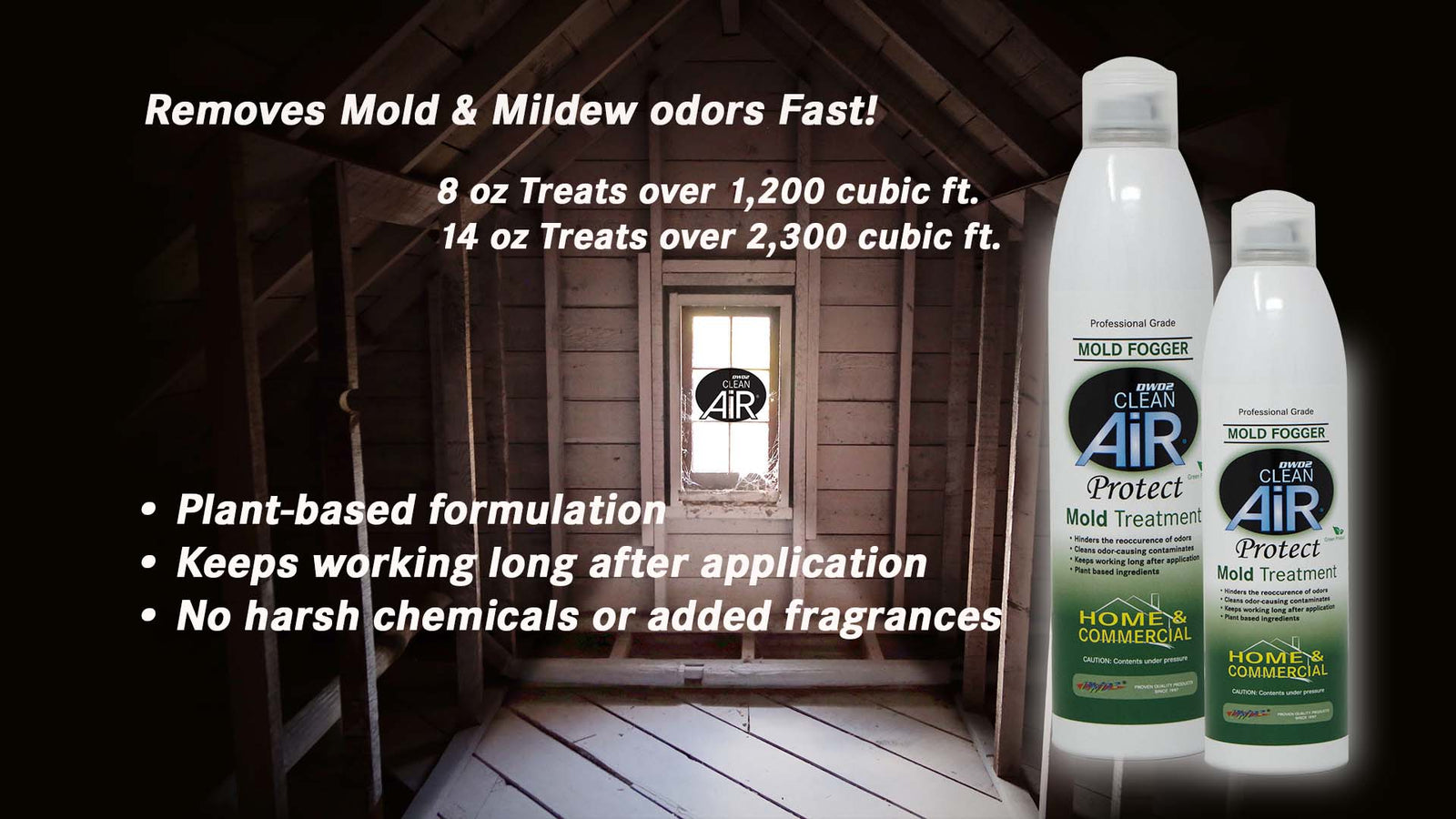 DWD2 Protect™ Home & Commercial Mold-Odor Treatment Plant-Based Malodor Remover Fogger by The DWD2 System, Inc.
