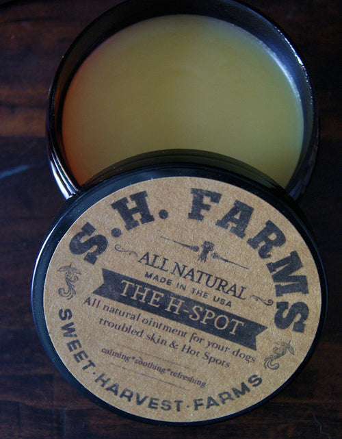 Load image into Gallery viewer, H-Spot Ointment -Steroid FREE - Soothe those wicked Hot Spots! by Sweet Harvest Farms
