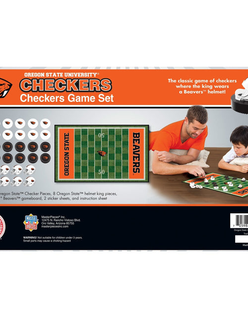Load image into Gallery viewer, Oregon State Beavers Checkers Board Game by MasterPieces Puzzle Company INC
