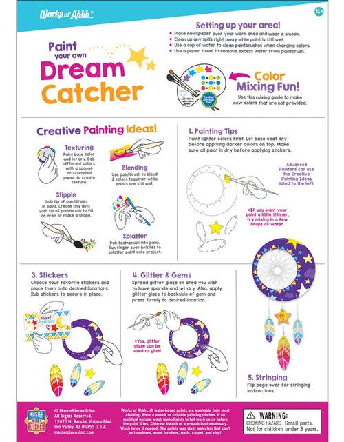 Load image into Gallery viewer, Dreamcatcher Wood Craft &amp; Paint Kit by MasterPieces Puzzle Company INC
