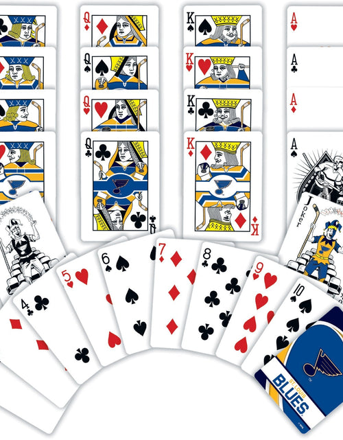 Load image into Gallery viewer, St. Louis Blues Playing Cards - 54 Card Deck by MasterPieces Puzzle Company INC
