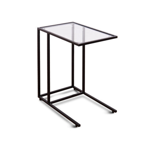 Load image into Gallery viewer, Sofa End Table Coffee Side Table with Glass Top
