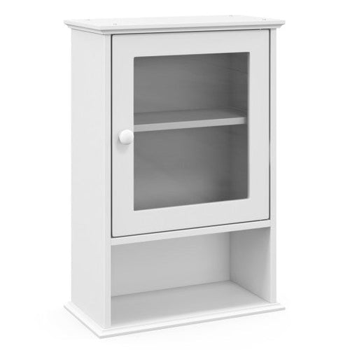 Load image into Gallery viewer, Bathroom Wall Mounted Adjustable Hanging Storage Medicine Cabinet-White
