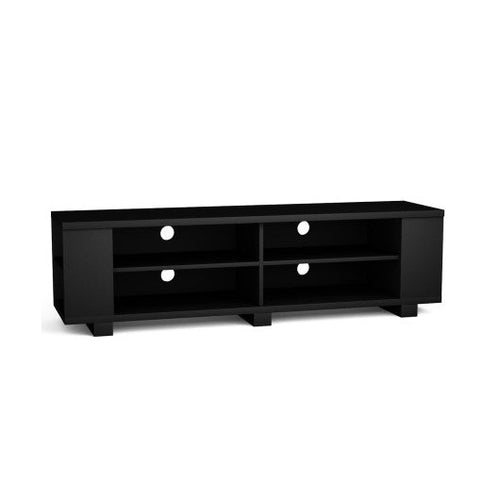 Load image into Gallery viewer, 59 Inch Console Storage Entertainment Media Wood TV Stand-Black
