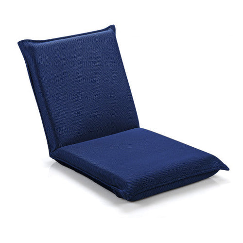Load image into Gallery viewer, Adjustable 6 positions Folding Lazy Man Sofa Chair Floor Chair-Navy
