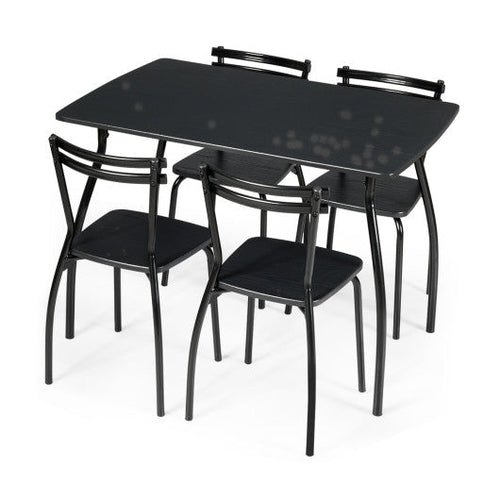 Load image into Gallery viewer, 5 Pieces Dining Table Set with 4 Chairs and Backrests
