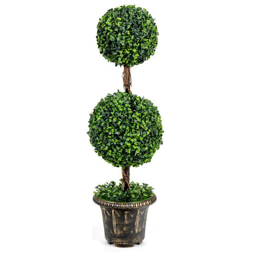 Load image into Gallery viewer, 36 Inch Artificial Double Ball Tree Indoor and Outdoor UV Protection
