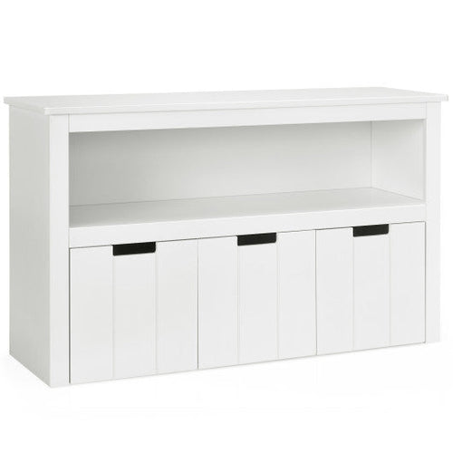 Load image into Gallery viewer, Kid Toy Storage Cabinet 3 Drawer Chest with Wheels Large Storage Cube Shelf
