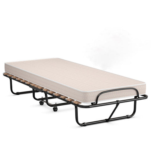 Load image into Gallery viewer, 75 x 31.5 Inch Folding Guest Bed with Memory Foam Mattress for Adult
