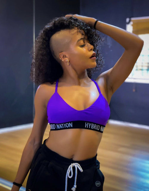Load image into Gallery viewer, HYBRID NATION WOMEN FREE COMFORT SPORTS BRA (Electric Purple) by Hybrid Nation
